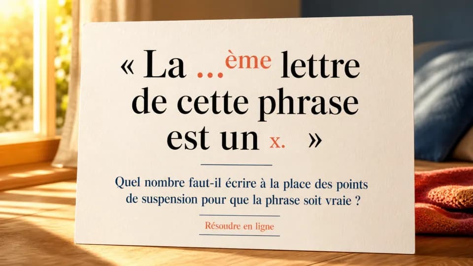 ♦ La lettre x