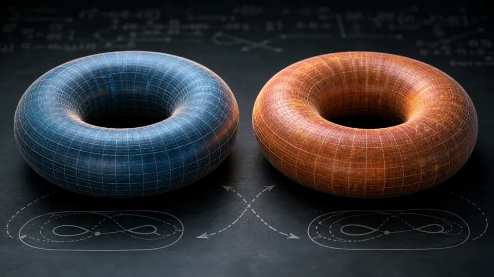 Des beignets mathématiquement identiques mais fondamentalement différents
