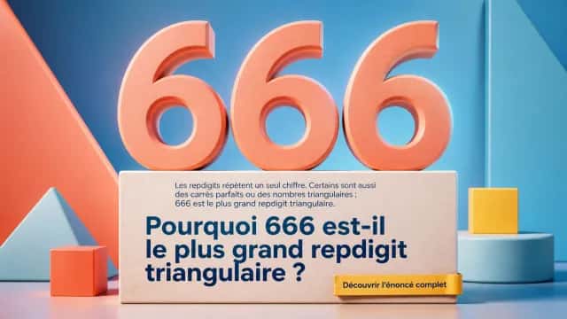 Du chiffre de la Bête aux repdigits : 666, roi des nombres magiques