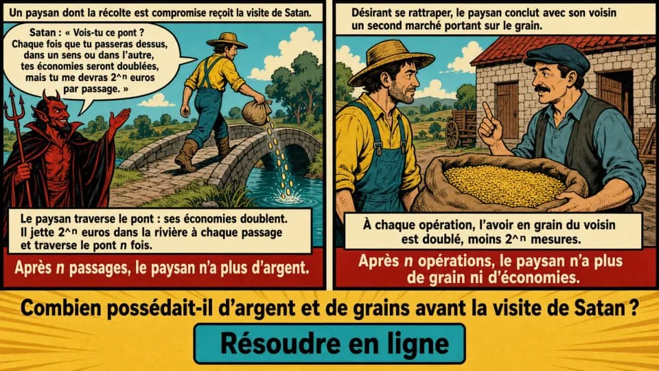 Problème de maths : Le pacte avec le diable
