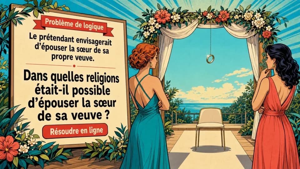 Probleme de logique : religion et mariage