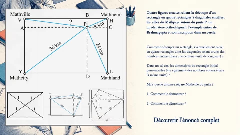 Couper des rectangles en quatre