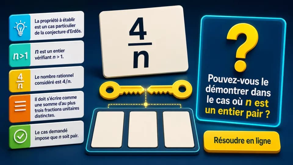 ♦♦ Sommes de trois fractions unitaires