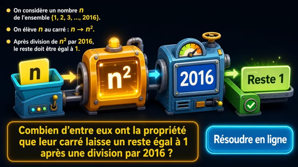 ♦♦♦ Des restes égaux à 1