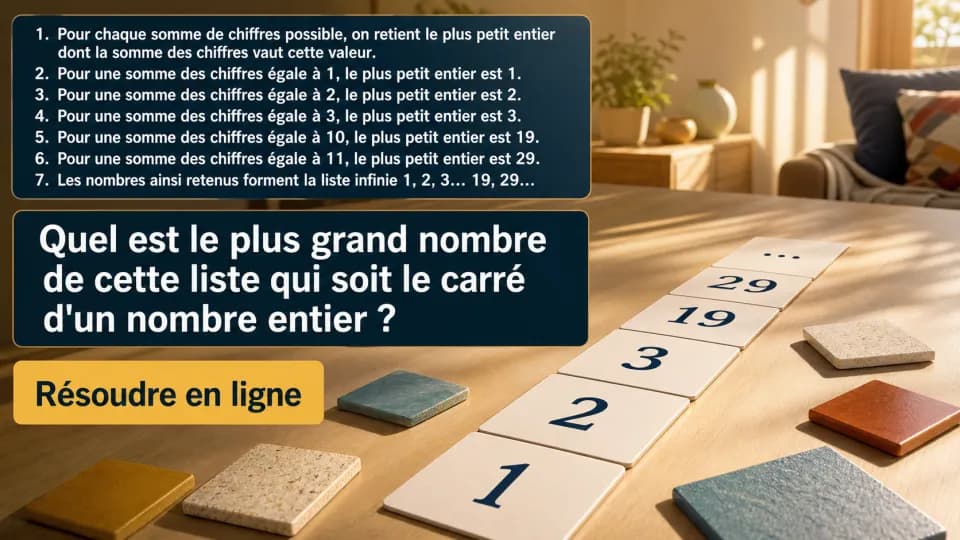 ♦♦ Carrés très spéciaux