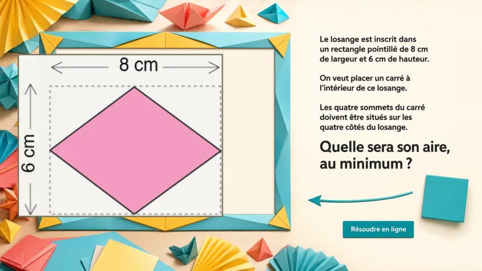 ♥♥ Un carré dans un losange