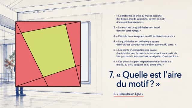 Le motif cubiste : problème de géométrie plane | Tangente