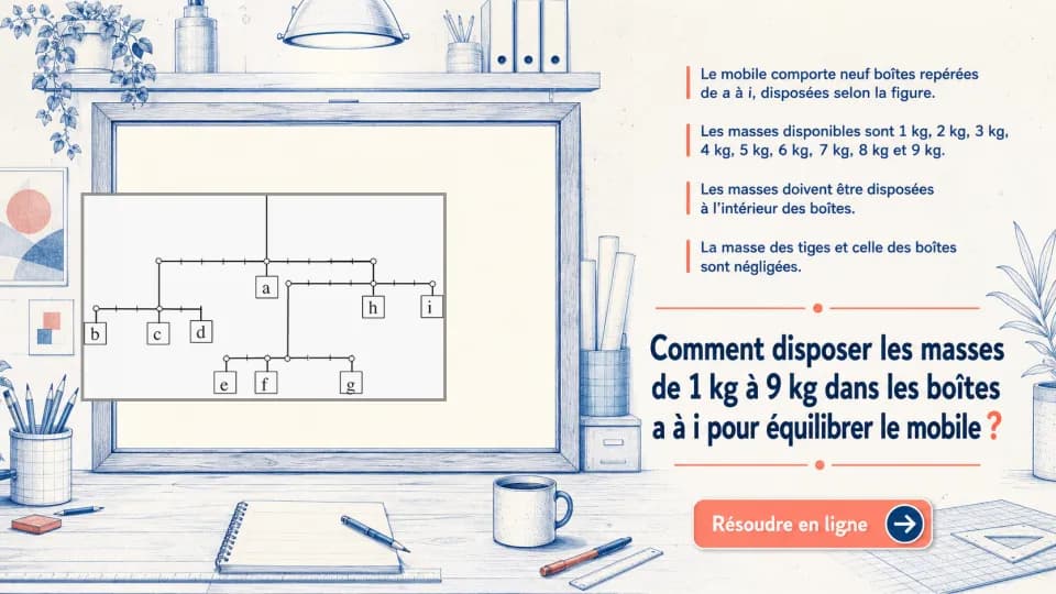 ♦♦ Mobile à équilibrer
