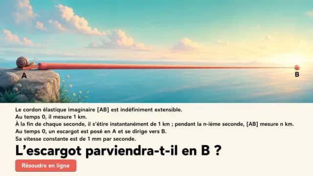 Le paradoxe de l’escargot sur l’élastique infini | Tangente