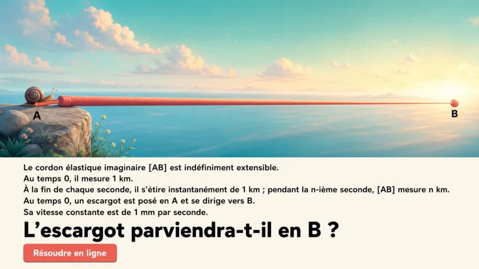 ♦♦♦ Le paradoxe de l'escargot