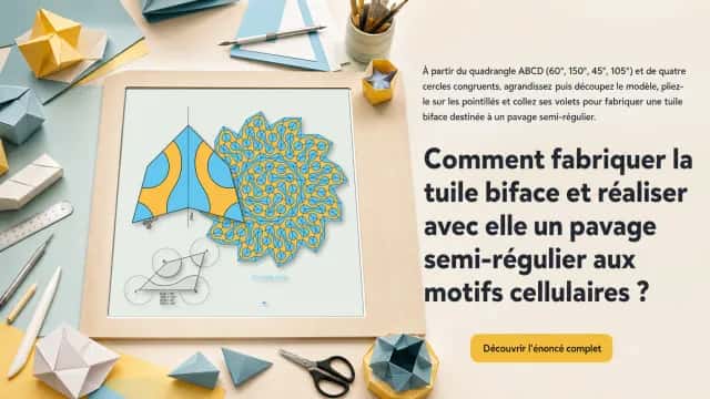 Atelier pavage avec motifs géométriques | Tangente