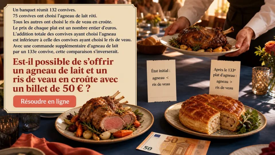 ♦♦♦ Repas gastronomique