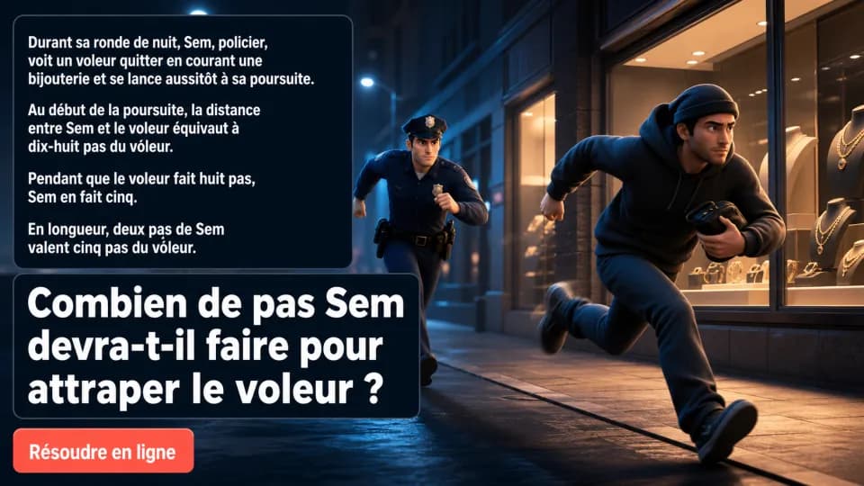 ♦♦ La poursuite