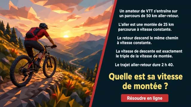 VTT à l’entraînement : vitesse moyenne | Tangente