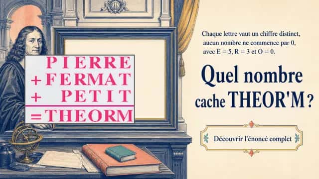 Cryptarithme THEOR'M : resolvez l'enigme | Tangente