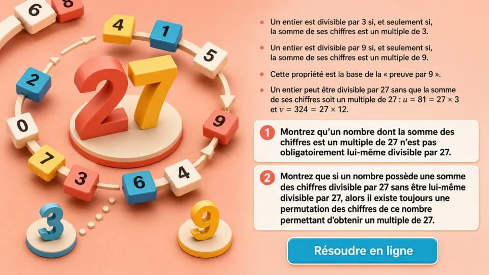 ♦♦♦♦ La preuve par 27