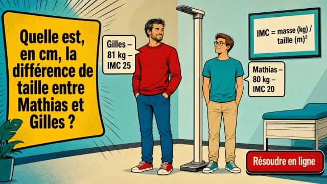 IMC et différence de taille : calcul pratique | Tangente