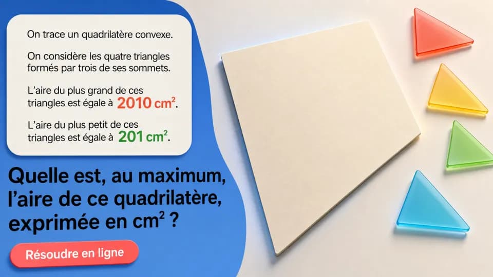 ♦♦ Le quadrilatère