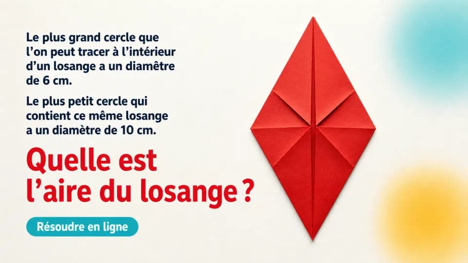 ♥♥ Un losange et deux cercles