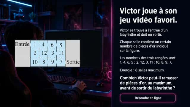 Le jeu vidéo de Victor : optimiser le chemin | Tangente