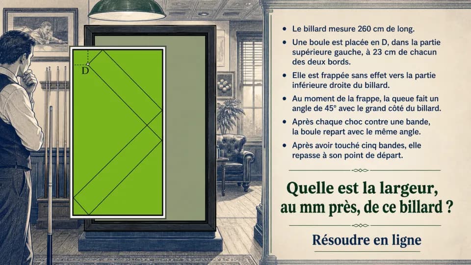 ♦♦ Le billard