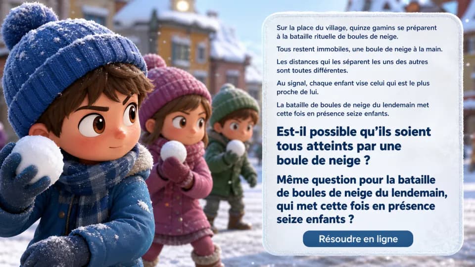 ♦♦ La bataille de boules de neige