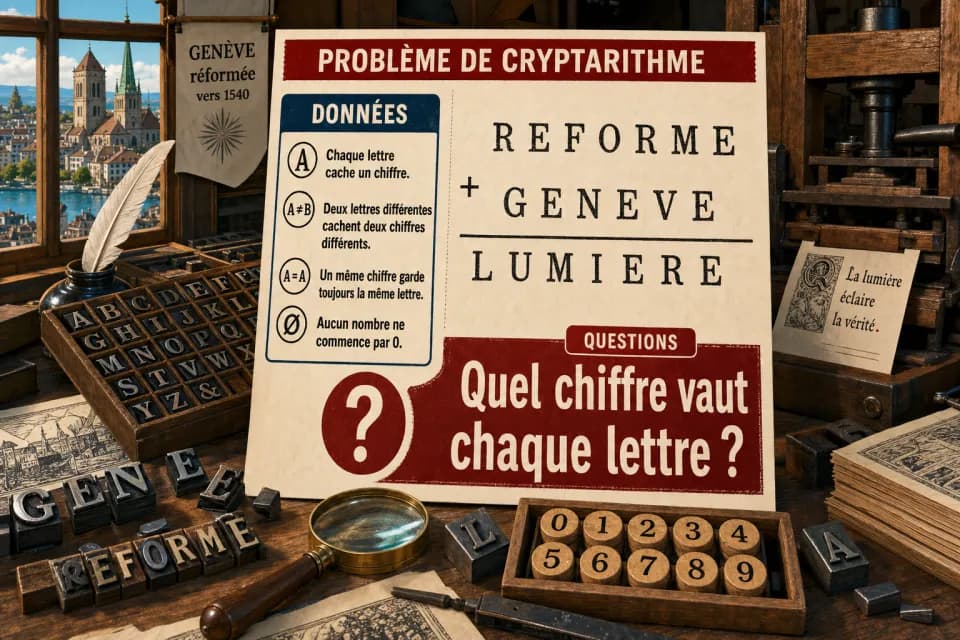 Problème de maths : L'addition mystérieuse de Calvin