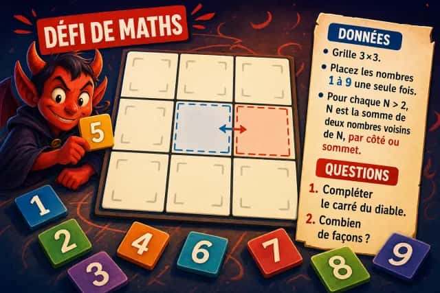 Le carré du diable - Défi mathématique