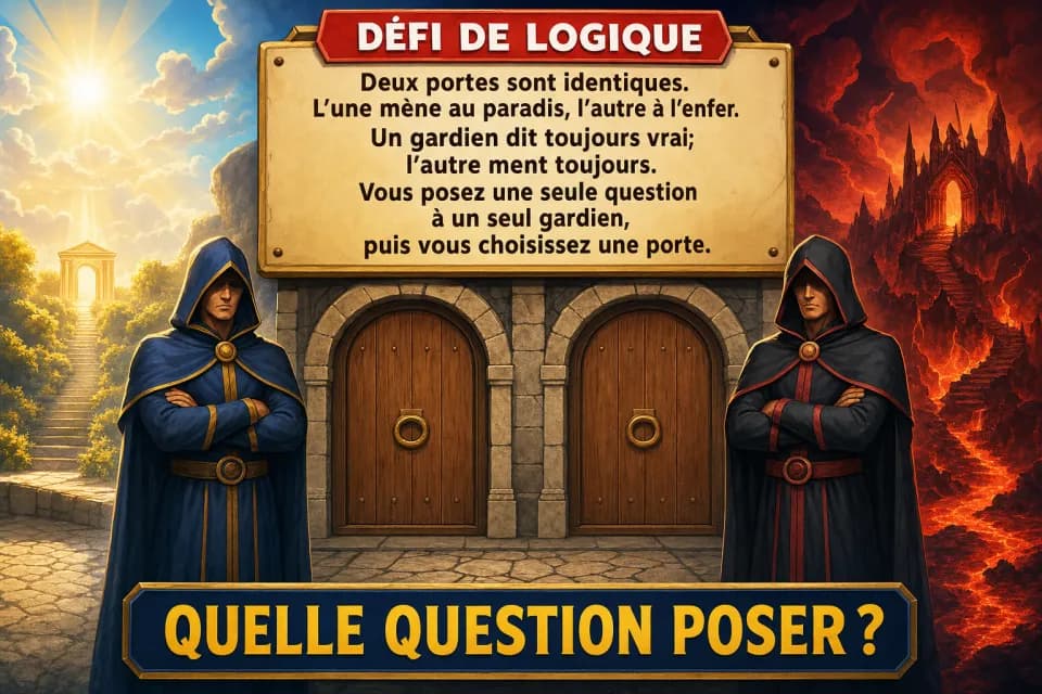 Enigme : Les portes du paradis et de l'enfer et les deux gardiens