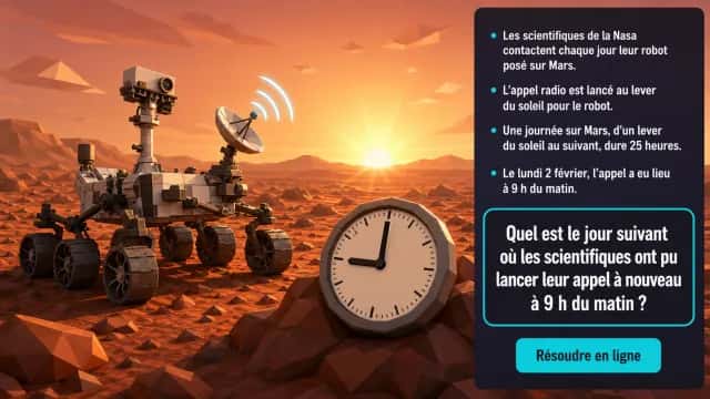 ♦ Un robot sur Mars