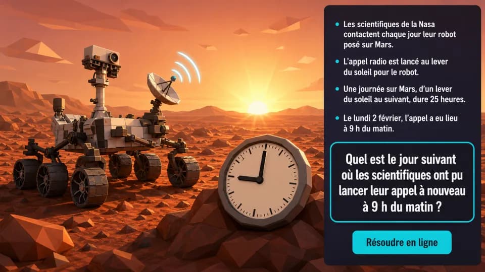 ♦ Un robot sur Mars