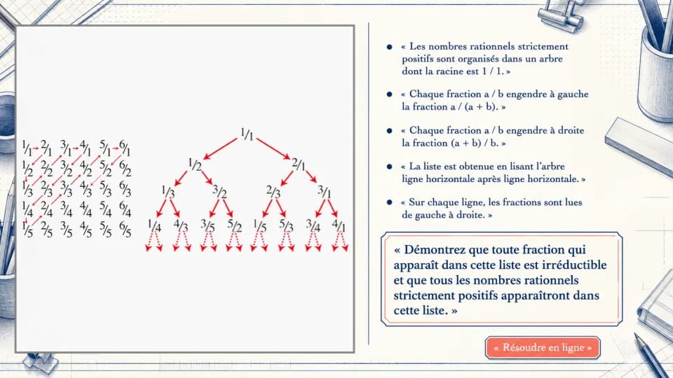 Lister les nombres rationnels