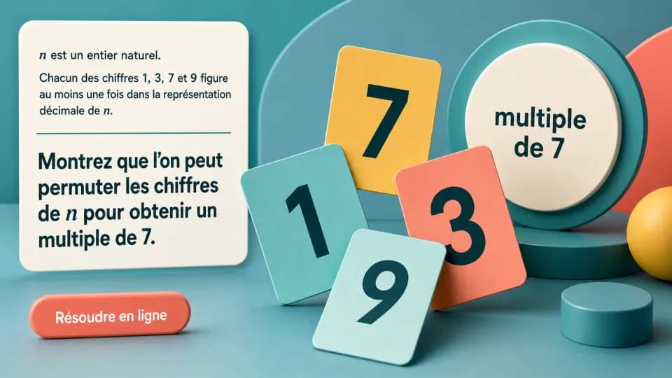 ♦♦ Il y a toujours un multiple de 7