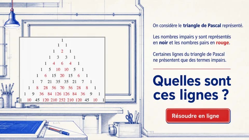 ♦♦ Le triangle de Pascal (2)