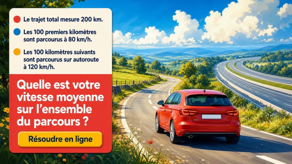 ♦ Vitesse moyenne