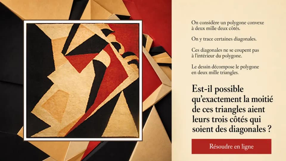 ♦♦ Les triangles de diagonales