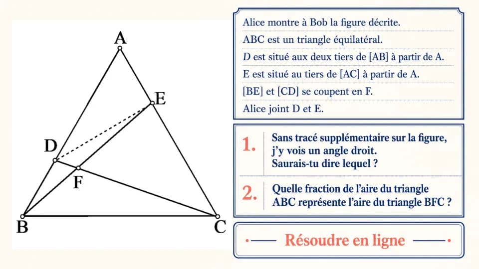 Affaire de logique ‒ Couper en trois