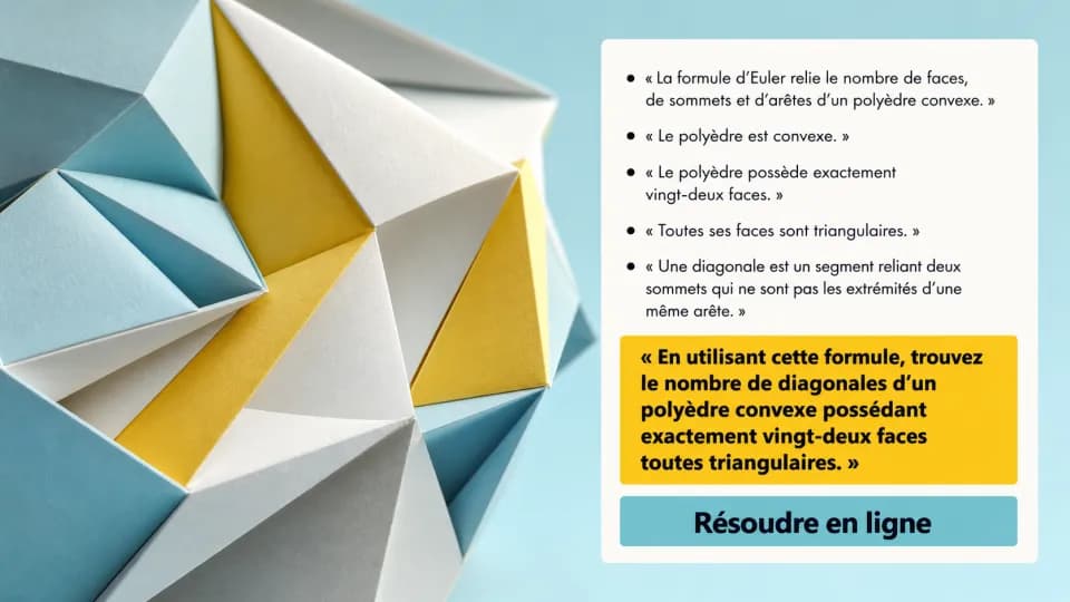 ♦♦ Le polyèdre à vingt-deux faces