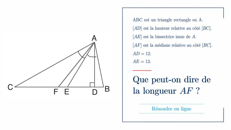 ♦♦♦ Une médiane à évaluer