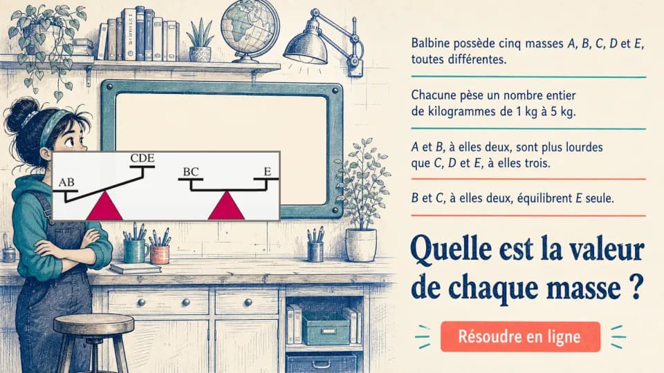 ♦ Cinq poids, deux mesures