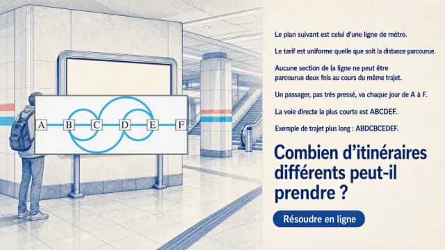 La ligne de métro : défi combinatoire | Tangente