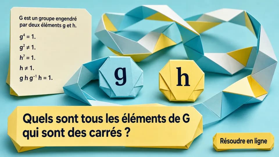 ♦♦♦ Un groupe engendré par deux éléments