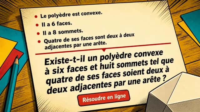 Problème : un polyèdre à 6 faces et 8 sommets existe-t-il ? | Tangente