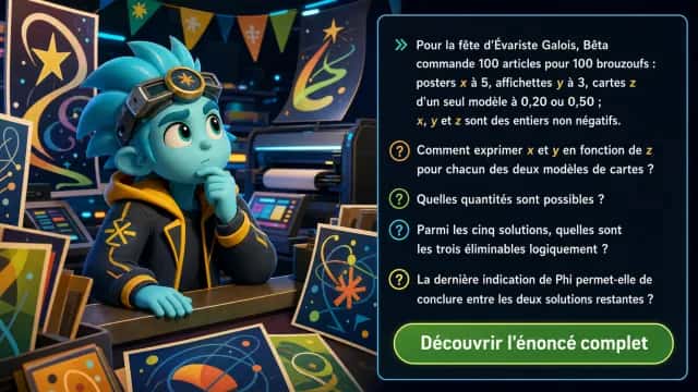 La fete a Evariste : nouvelle de fiction maths | Tangente