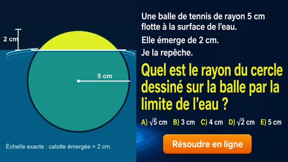 ♦ La balle de tennis