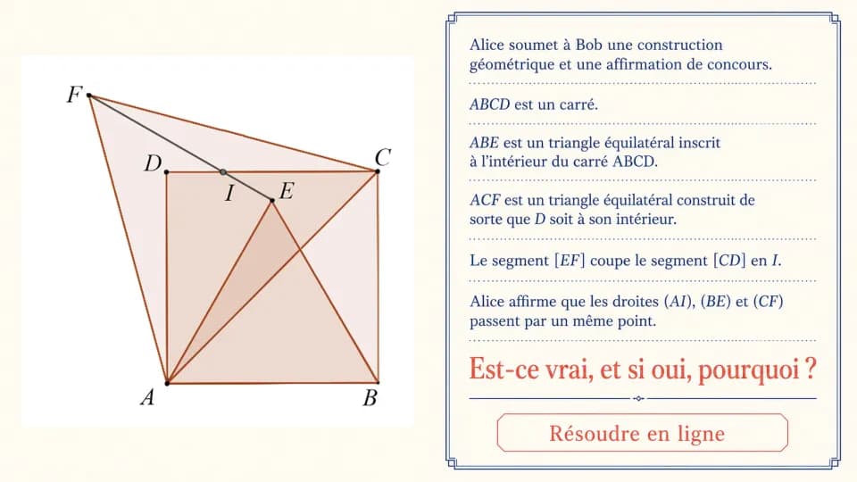 Affaire de logique ‒ Alignement et concours