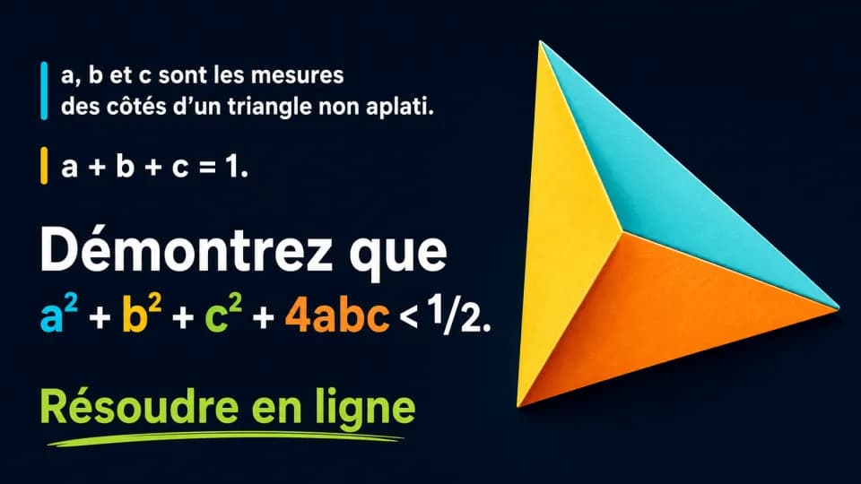 ♥♥♥ Inégalité dans un triangle