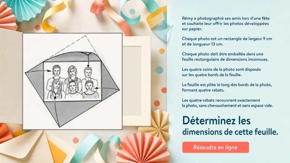 ♦♦ Développée à envelopper