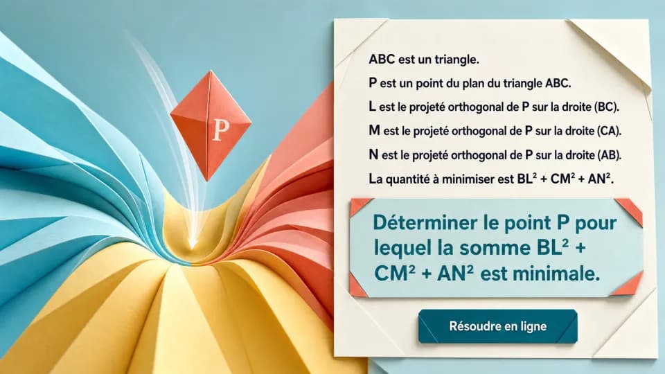 ♦♦♦ Une somme à minimiser