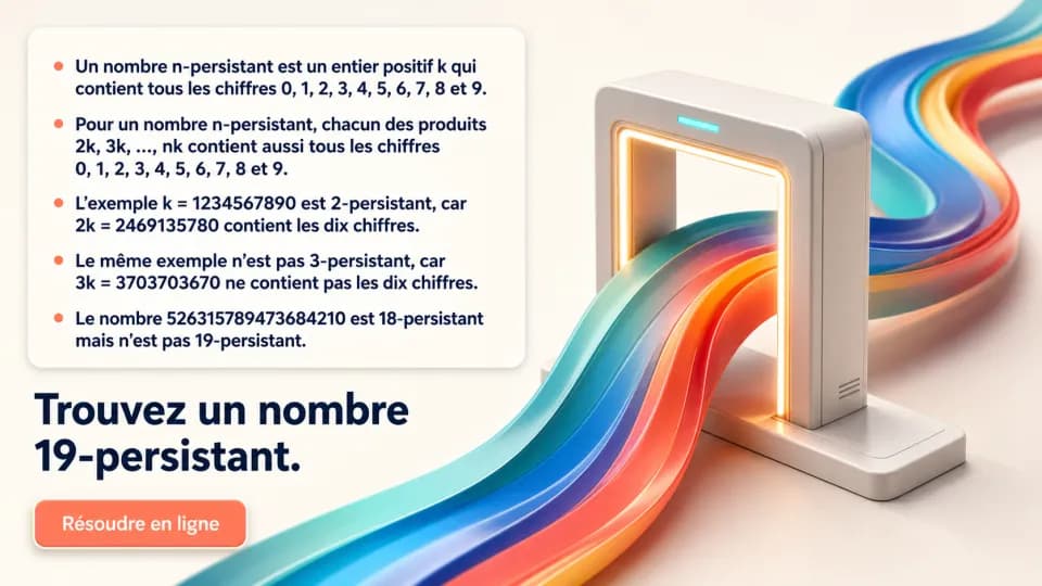 ♦♦♦ Les nombres persistants